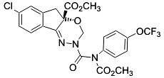 Fórmula molecular del indoxacarb