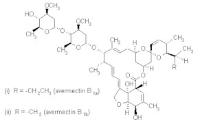 Molecular structure of ABAMECTIN