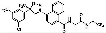 Molecular structure of AFOXOLANER