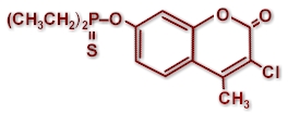 Fórmula molecular del cumafós