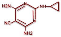 Molecular structure of DICYCLANIL