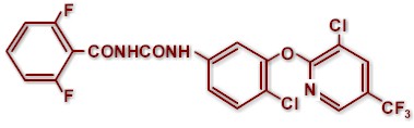 Fórmula molecular del fluazurón