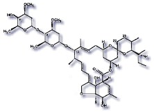 Fórmula molecular de la ivermectina