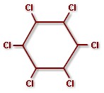 Molecular structure of Lindane