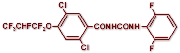 Molecular structure of LUFENURON