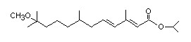 Molecular structure of METHOPRENE