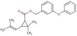 Molecular structure of PHENOTHRIN