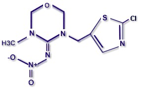 Molecular structure of THIAMETHOXAM