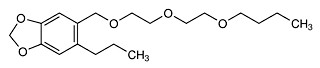Estructura molecular del butóxido de piperonilo (PBO)