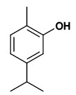 Chemical structure of CARVACROL. Picture taken from wildflowerfinder.org.uk