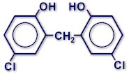 Molecular structure of DICHLOROPHEN
