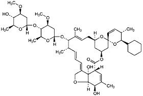 Molecular structure of DORAMECTIN