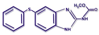 Fórmula molecular del fenbendazol