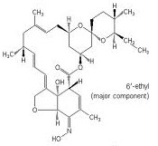 Estructura molecular de la milbemicina oxima