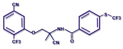 Fórmula molecular del monepantel