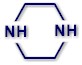 Molecular structure of PIPERAZINE