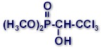 Molecular structure of TRICHLORFON = METRIFONATE